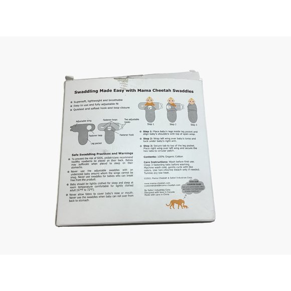 3 pack Mama Cheetah Baby Swaddle Sleep Sack Adjustable Preemie Wrap Light - Picture 7 of 10